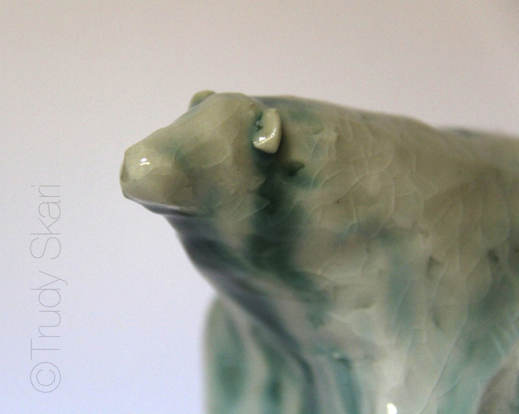 Detail, Polar Bear by Trudy Skari
