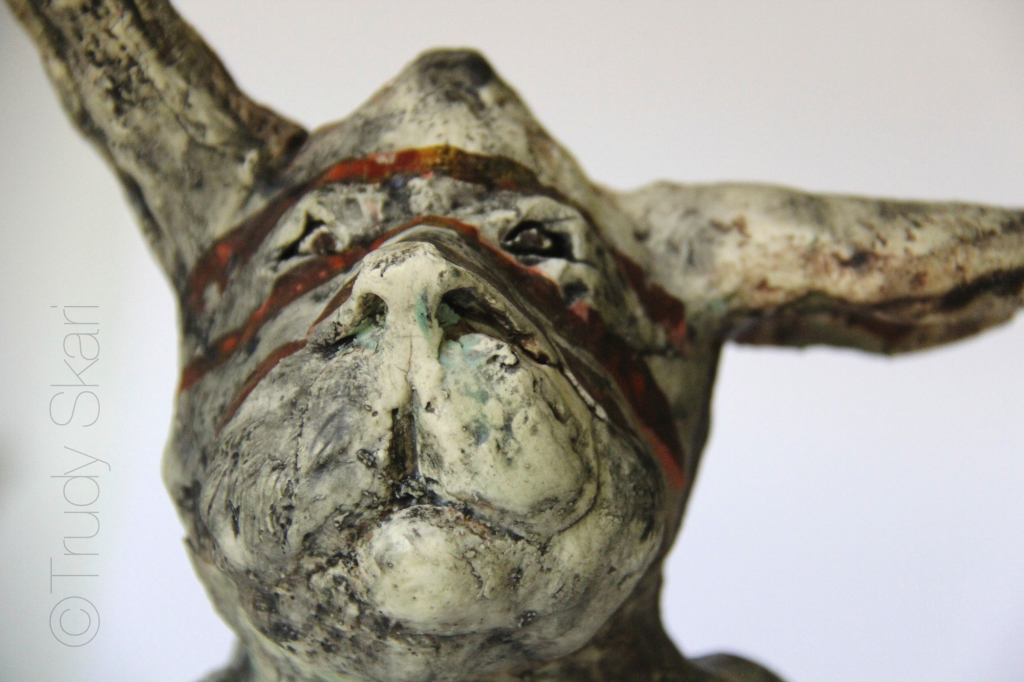 "The Vast Chasm Of Indifference Melted Before He Could Change His Mind" Ceramic Sculpture by Trudy Skari