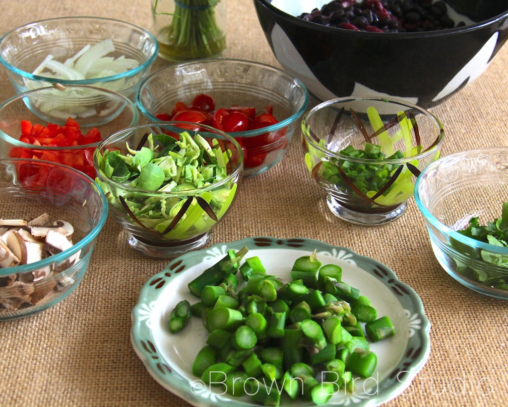Ingredients for Broadway Bungalow Spring Bean Salad