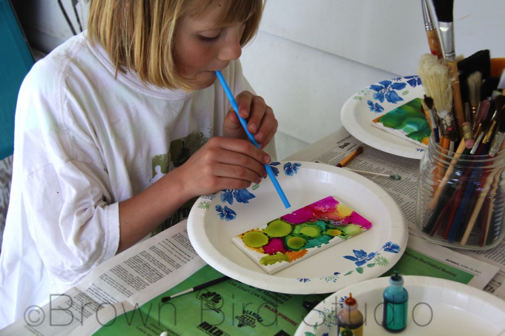Summer Fun with painted tiles
