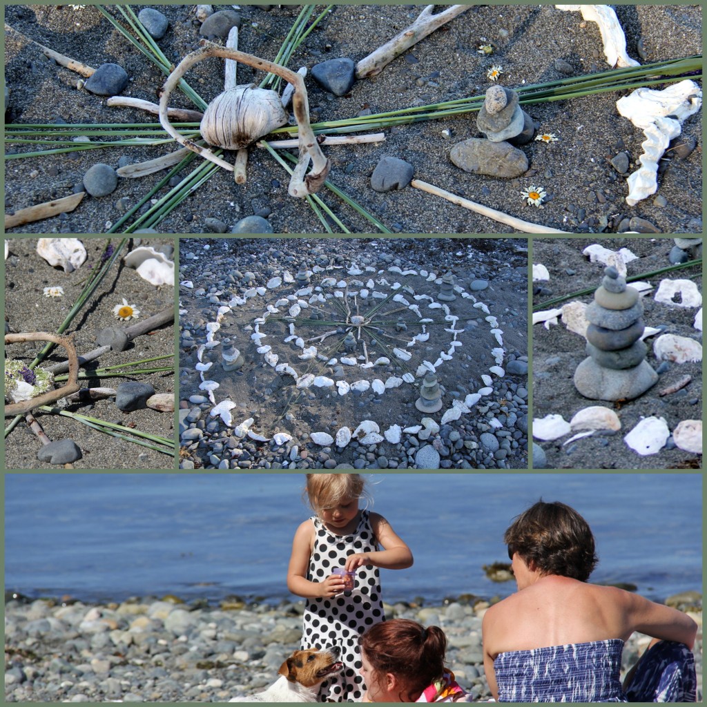 Ocean Mandala of natural objects