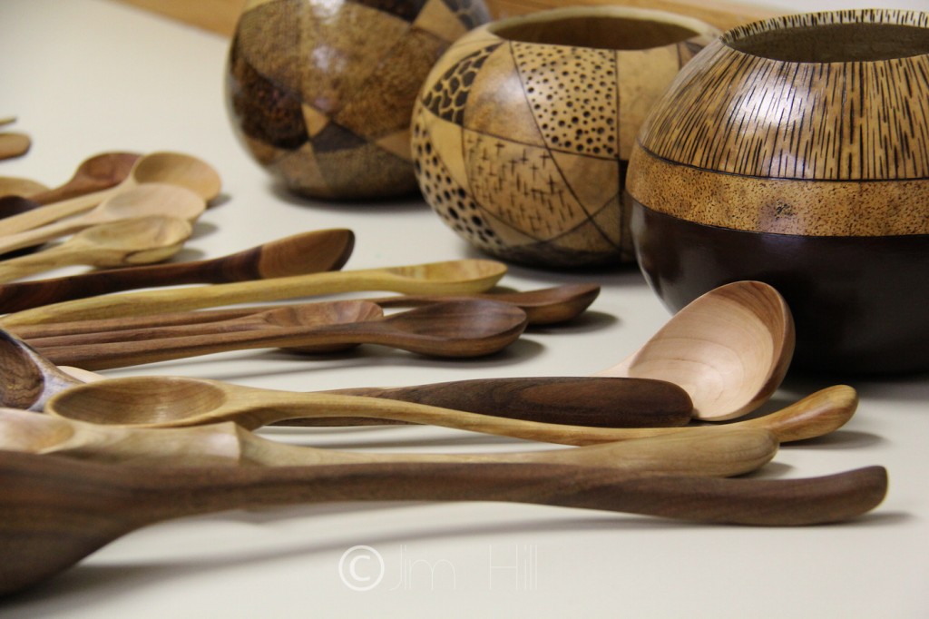 Jim Hill Spoons and Gourd Bowl